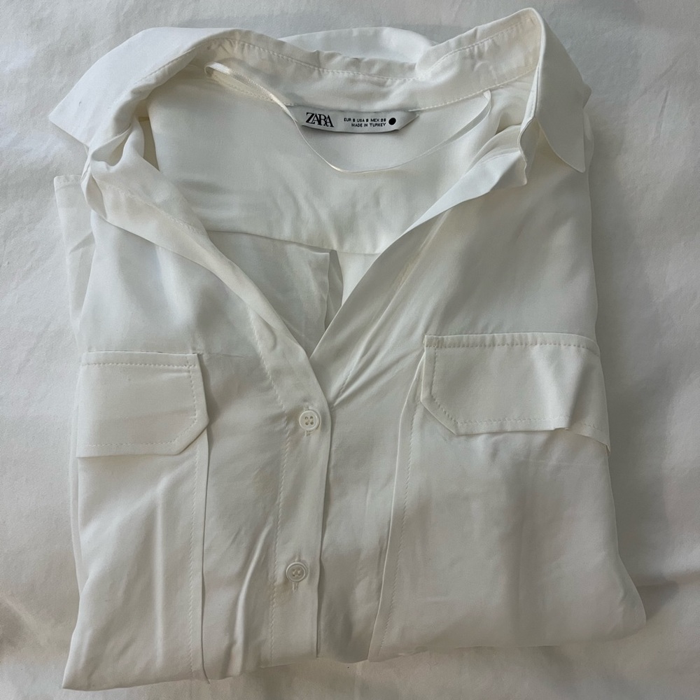 Zara White Button Down
